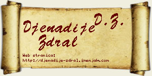 Đenadije Ždral vizit kartica